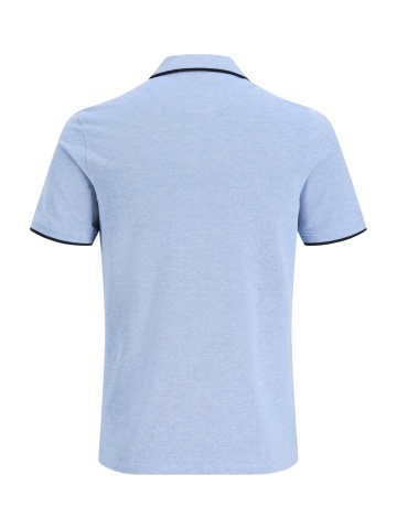 Jack & Jones Tricou polo barbati, Slim fit cu guler contrast, Albastru - Img 12