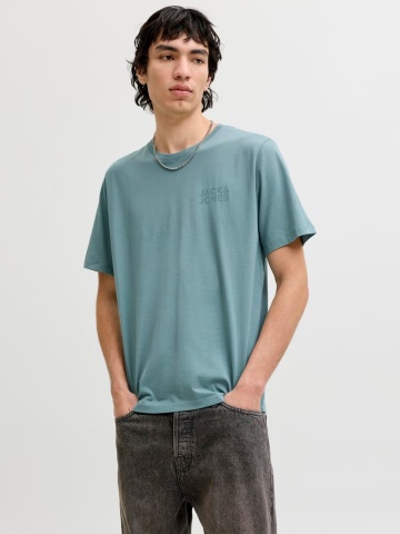 Jack & Jones Tricou simplu, barbati, din 100% bumbac, Regular Fit, JJECORP, Verde deschis