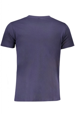 Norway Tricou barbati cu imprimeu cu text, Regular fit, Bleumarin - Img 2