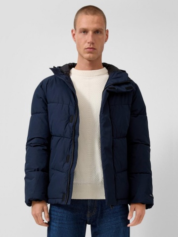 Q/S by s.Oliver Geaca barbati, pufoasa, Regular fit, Bleumarin inchis