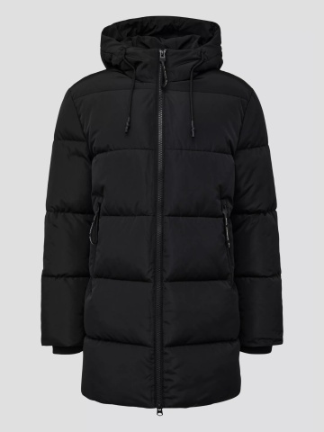 Q/S by s.Oliver Geaca Parka barbati cu gluga si croiala Regular fit, Negru - Img 6