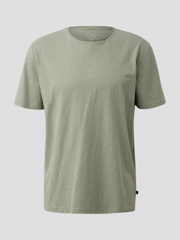 Q/S by s.Oliver Tricou barbati cu maneca scurta, din jerseu de bumbac, Regular fit, Olive - Img 5