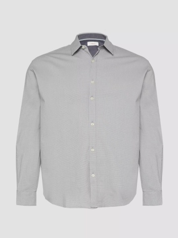 s.Oliver Big Sizes Camasa barbati big sizes, cu maneca lunga, Regular fit, Gri deschis - Img 7