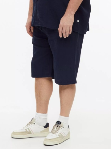 s.Oliver Big Sizes Pantaloni scurti barbati big sizes, Detroit, cu talie medie si croiala Regular Fit, Bleumarin inchis - Img 3