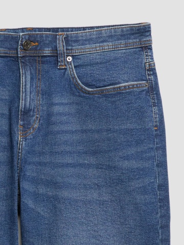 s.Oliver Big Sizes Pantaloni scurti de blug, barbati big sizes, Casby cu croiala Relaxed fit, Albastru inchis - Img 8
