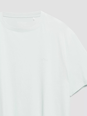 s.Oliver Big Sizes Tricou barbati big sizes cu decolteu la baza gatului, din bumbac, Turcoaz - Img 8