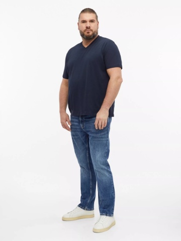 s.Oliver Big Sizes Tricou cu anchior, barbati big sizes, din bumbac, Regular fit, Bleumarin inchis - Img 5