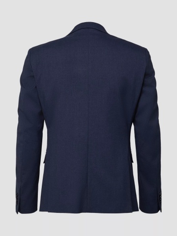 s.Oliver BLACK LABEL Sacou elegant barbati, Slim fit, Bleumarin inchis - Img 7