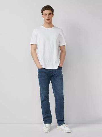 s.Oliver Blugi barbati Mauro, cu talie medie, Regular fit, Tapered leg, Albastru - Img 4