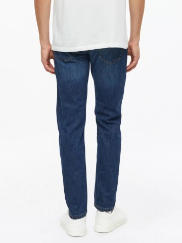 s.Oliver Blugi barbati Nelio cu talie medie, croiala Slim Fit, Slim Leg, Albastru inchis - Img 2