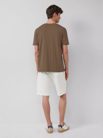 s.Oliver Pantaloni scurti, barbati, Detroit, cu aspect texturat, Relaxed fit, Alb - Img 5