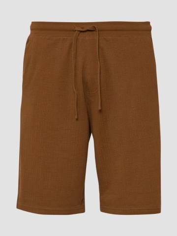s.Oliver Pantaloni scurti barbati, din jerseu de bumbac, cu talie medie, Relaxed fit, Detroit, Maro - Img 7