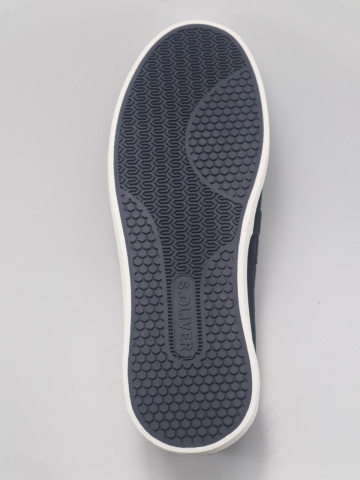 s.Oliver Pantofi casual barbati, fara siret, din piele naturala, intoarsa, Bleumarin inchis - Img 3