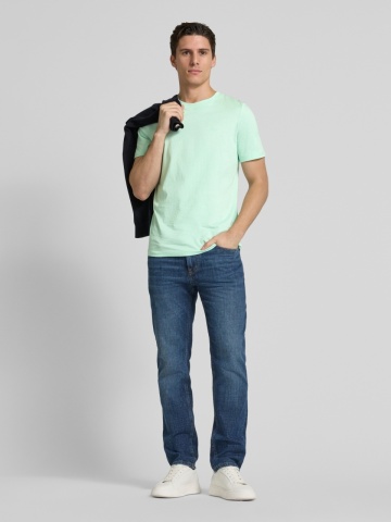 s.Oliver Tricou barbati cu croiala Regular fit, din bumbac, Verde menta - Img 4