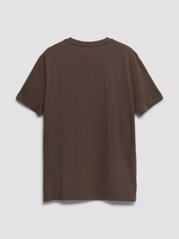 s.Oliver Tricou barbati, din bumbac, la baza gatului, Regular fit, Maro inchis - Img 6