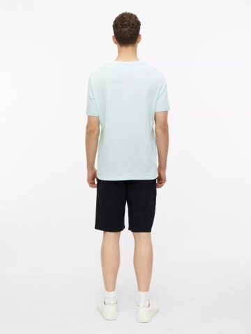 s.Oliver Tricou barbati, din bumbac, la baza gatului, Regular fit, Turcoaz deschis - Img 6