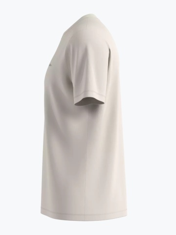 s.Oliver Tricou cu decolteu la baza gatului, barbati, din bumbac, Regular fit, Bej deschis - Img 4