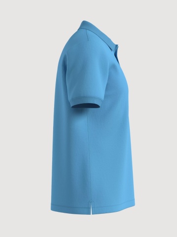 s.Oliver Tricou polo barbati, din piqué de bumbac, Albastru deschis - Img 5