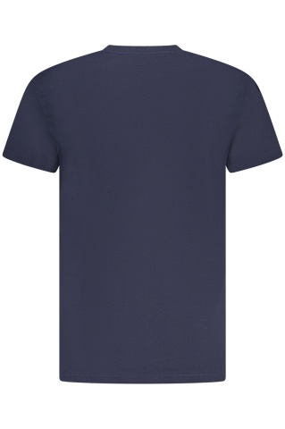 Tommy Jeans Tricou signature barbati, cu imprimeu pe centru, Regular Fit, Bleumarin - Img 2