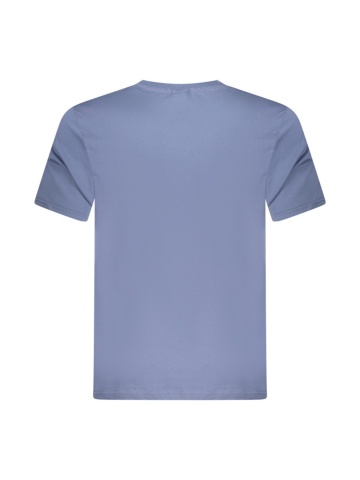 Tricou barbati, cu imprimeu cu text, Regular fit, Albastru deschis - Img 2