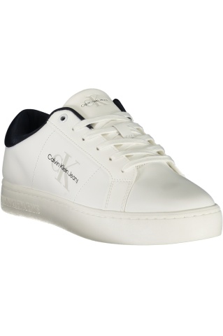 Calvin Klein Jeans Sneakers barbati Classic Cupsole Low Ml Lth, Alb - Img 2