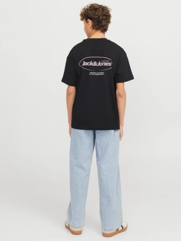 Jack & Jones Blugi baieti, ALEX, cu talie inalta si croiala Baggy Fit, Albastru deschis - Img 7