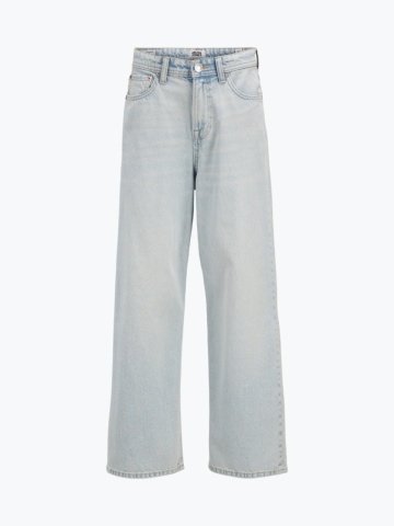 Jack & Jones Blugi baieti, RON, cu talie inalta si croiala Extra Baggy fit, Albastru deschis - Img 8