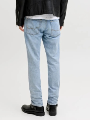 Jack & Jones Blugi barbati CLARK, cu talie medie si croiala Regular fit, Albastru deschis - Img 2