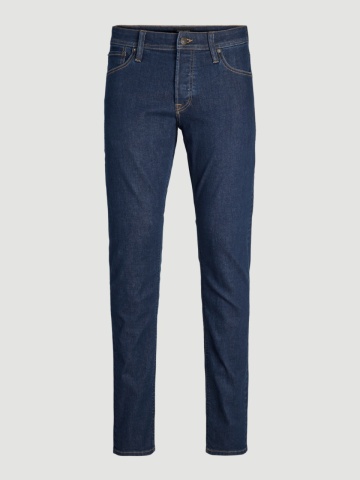 Jack & Jones Blugi barbati GLENN, talie joasa, croiala Slim fit, Albastru inchis - Img 8
