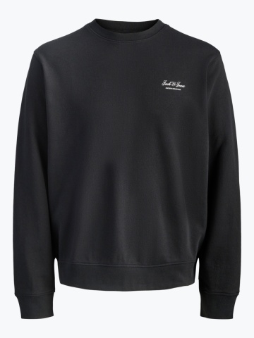 Jack & Jones Bluza baieti, Relaxed fit, cu decolteu la baza gatului, Negru - Img 8