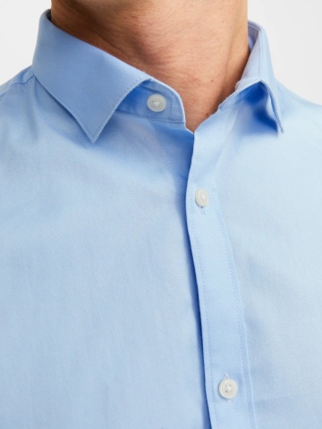 Jack & Jones Camasa barbati, Blacardiff cu croiala Slim fit, Albastru - Img 4