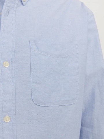 Jack & Jones Camasa barbati, Casual cu croiala Slim Fit, din bumbac, Albastru deschis - Img 3
