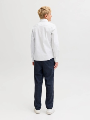 Jack & Jones Camasa cu maneca lunga, baieti, AXEL, Regular Fit, Alb - Img 7