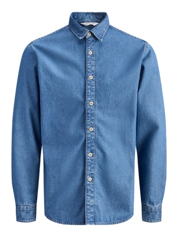 Jack & Jones Camasa de blug barbati, Stanley, Regular fit, Albastru - Img 8