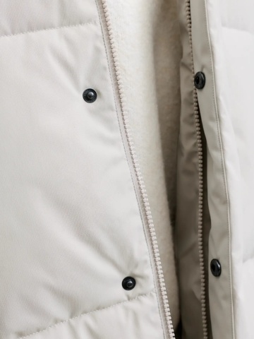 Jack & Jones Geaca barbati, PUFFER, cu gluga, JJESOHO, Bej deschis - Img 4