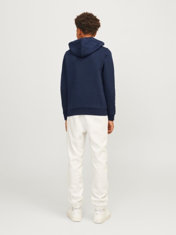 Jack & Jones Hanorac baieti, Regular Fit cu buzunar tip marsupiu si imprimeu cu logo, Bleumarin inchis - Img 7