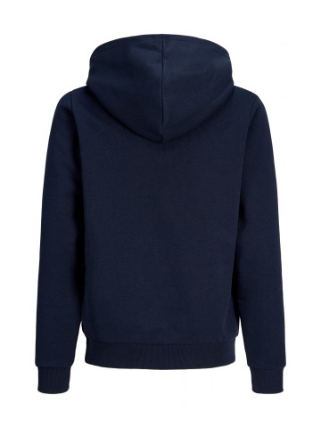 Jack & Jones Hanorac baieti, Regular Fit, fara buzunare, cu imprimeu cu logo, JJCOLLEGEY, Bleumarin inchis - Img 8