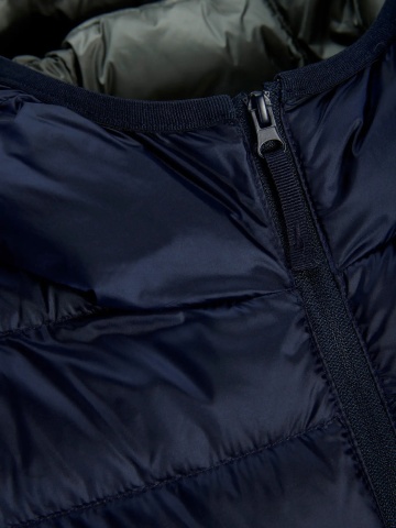 Jack & Jones Jacheta barbati, PUFFER, cu puf de rata, Regular fit, JJEBERG, Bleumarin inchis - Img 10