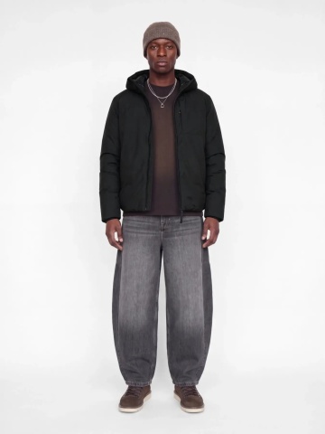 Jack & Jones Jacheta barbati, Regular fit, cu gluga fixa reglabila cu snur, JCOCLUB, Negru - Img 3