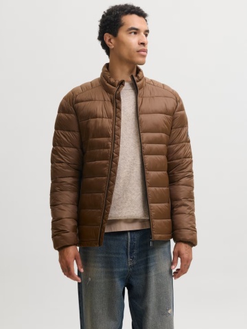 Jack & Jones Jacheta matlasata, barbati, fara gluga, Regular fit, JJEKINGSLEY, Maro