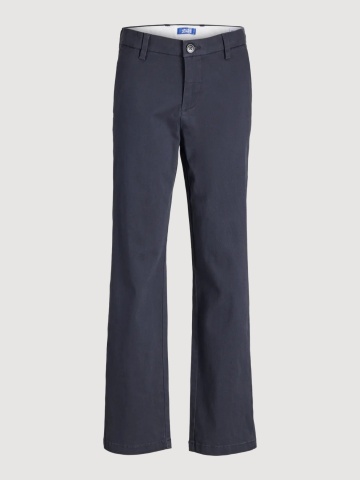 Jack & Jones Pantaloni Chino, baieti cu talie medie si croiala Regular fit, Bleumarin inchis
