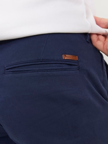 Jack & Jones, Pantaloni chino, barbati, Jpstmarco Bowie, Slim fit, Bleumarin inchis - Img 4