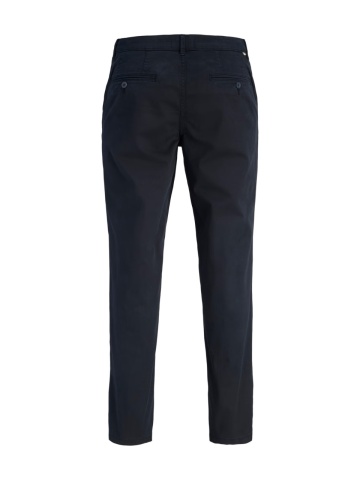Jack & Jones, Pantaloni chino, barbati, Jpstollie Vance, Regular Fit, cu talie medie, Bleumarin inchis - Img 9