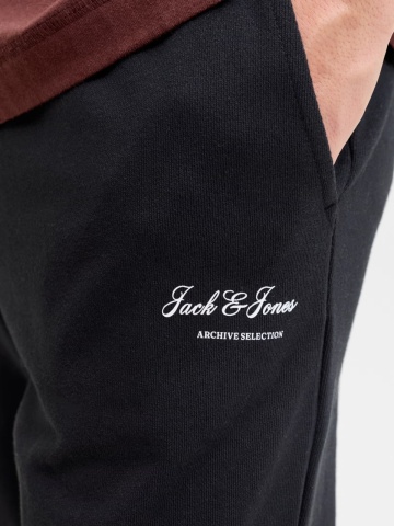 Jack & Jones Pantaloni de trening barbati, JPSTGORDON ARCHIVE, Regular fit, Negru - Img 4