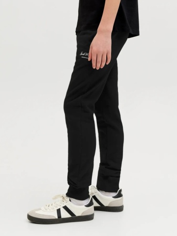 Jack & Jones Pantaloni lungi de trening baieti, cu talie joasa, Regular fit, Negru - Img 3