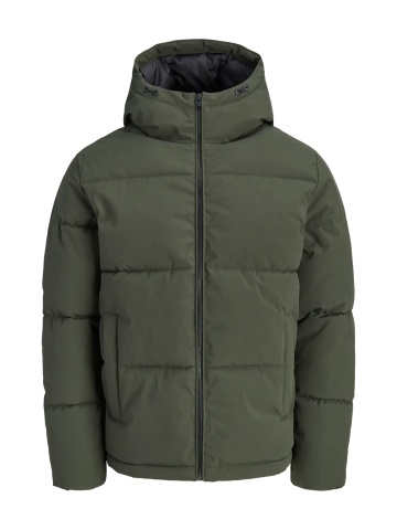Jack & Jones Plus Geaca barbati big sizes, cu gluga, Regular fit, JJGALAXY, Verde inchis - Img 6