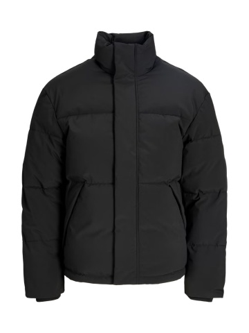 Jack & Jones Plus Geaca barbati big sizes, PUFFER, fara gluga, Regular fit, JJESOHO, Negru - Img 6