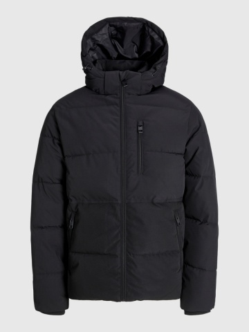 Jack & Jones Plus Geaca barbati cu gluga, 2 buzunare oblice si croiala Regular fit, Negru - Img 7