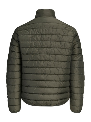 Jack & Jones Plus Jacheta matlasata barbati big sizes, fara gluga, Regular fit, JJELVIS, Verde inchis - Img 2
