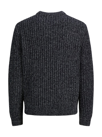 Jack & Jones Pulover tricotat, barbati cu decolteu la baza gatului, Regular fit, JJJAXON, Bleumarin inchis - Img 10